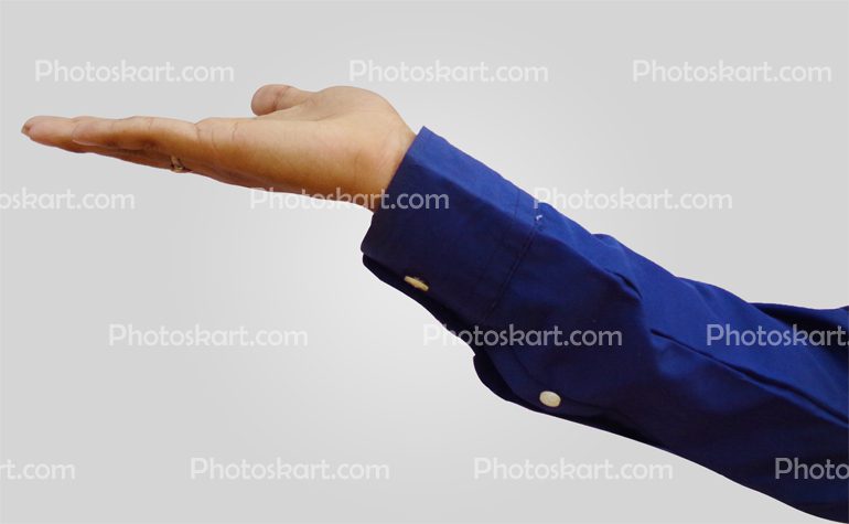 Gesture Of A Man Open Hand Quality Photo
