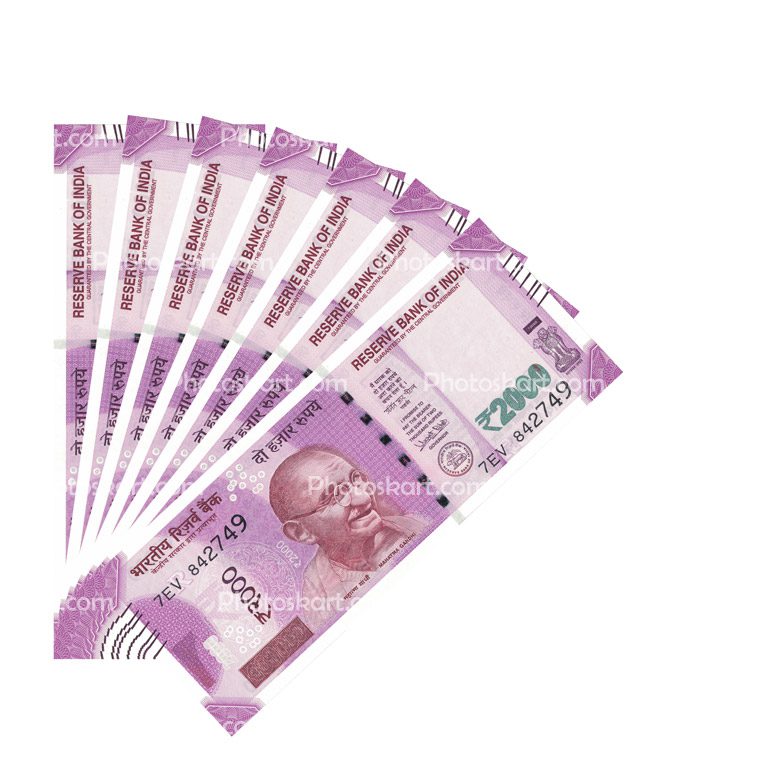 Rupees 2000 Stock Image