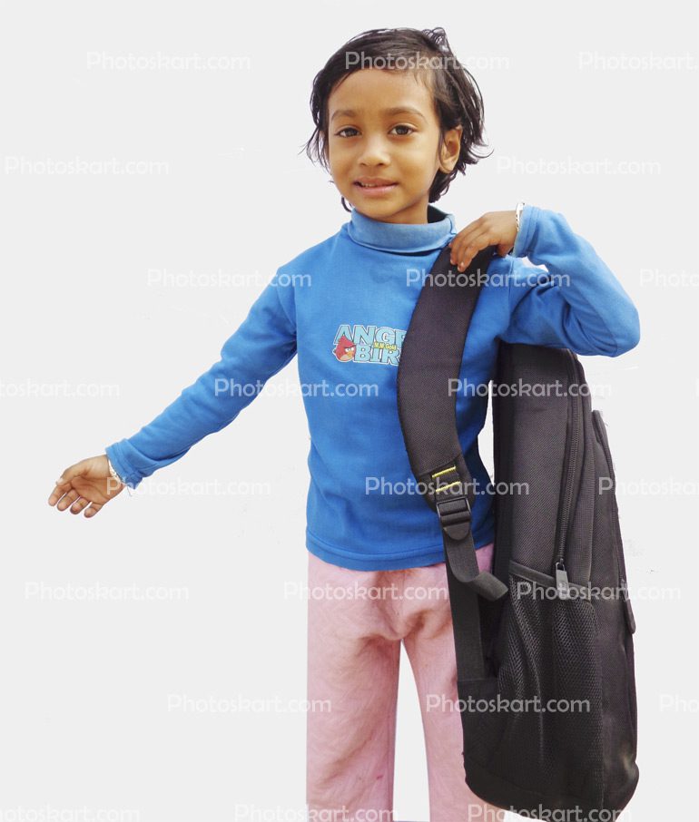 A Sweet Girl Carrying Bag