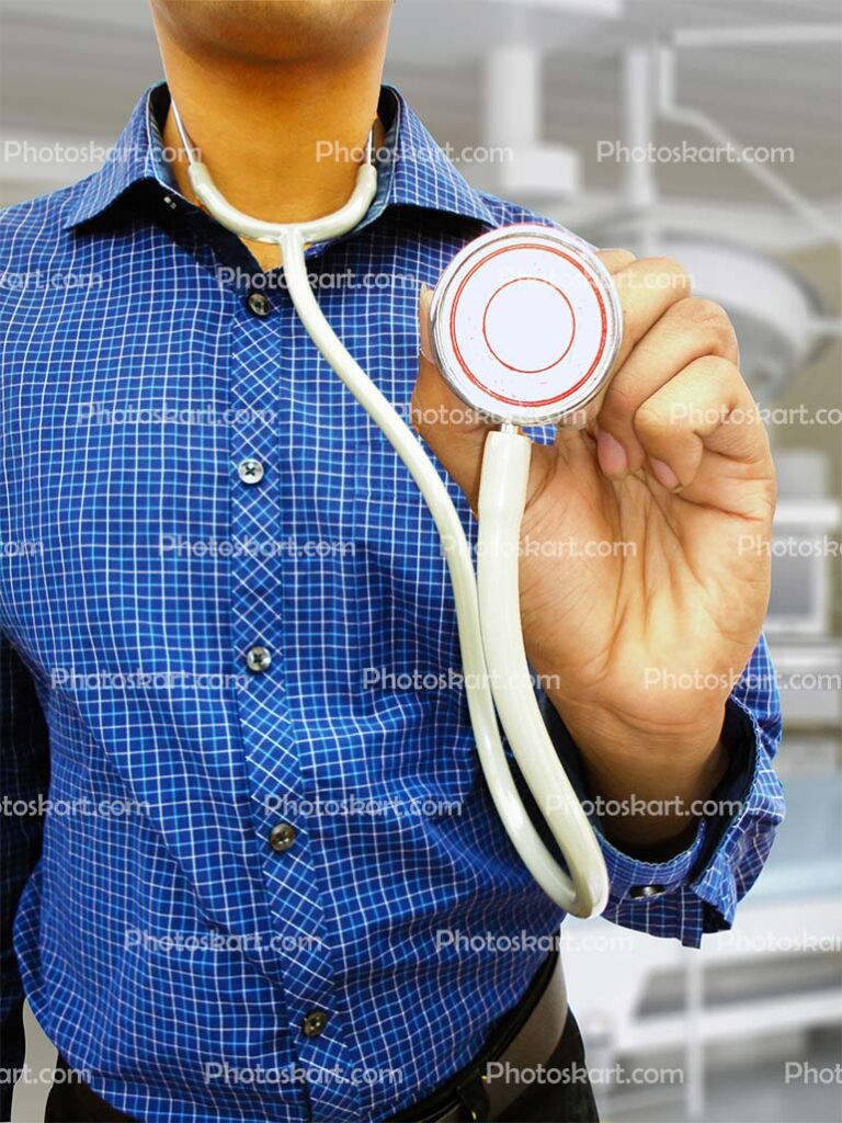 Hand With Stethoscope