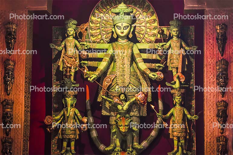 Goddess durga painting hi-res stock photography and images - Alamy