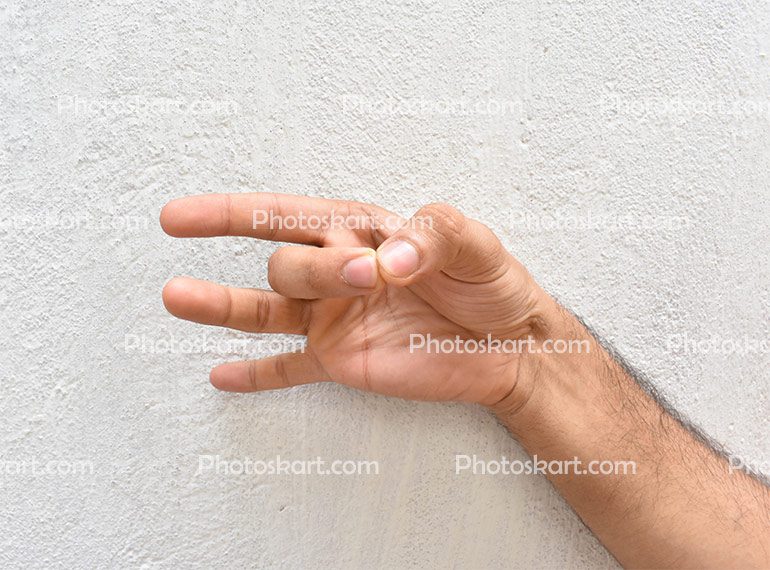 Man Hand Finger Nail Touch