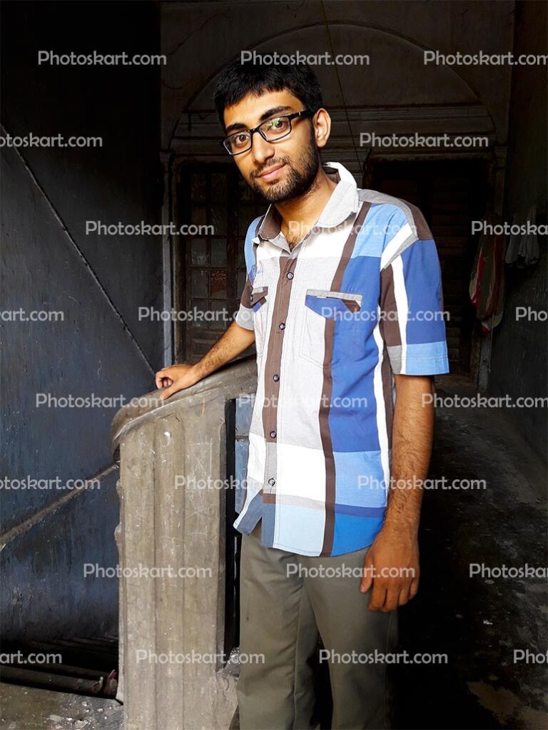 A Simple Indian Boy Standing