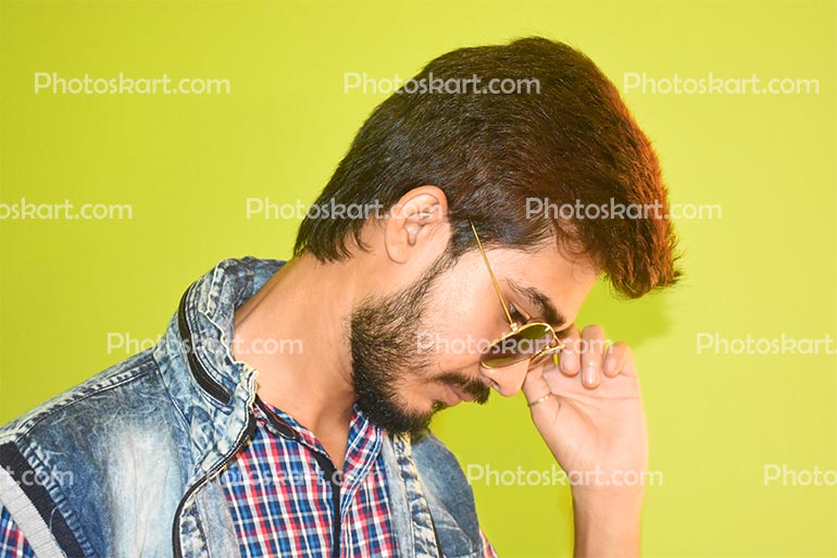 A Young Boy Wearing Your Sunglasses