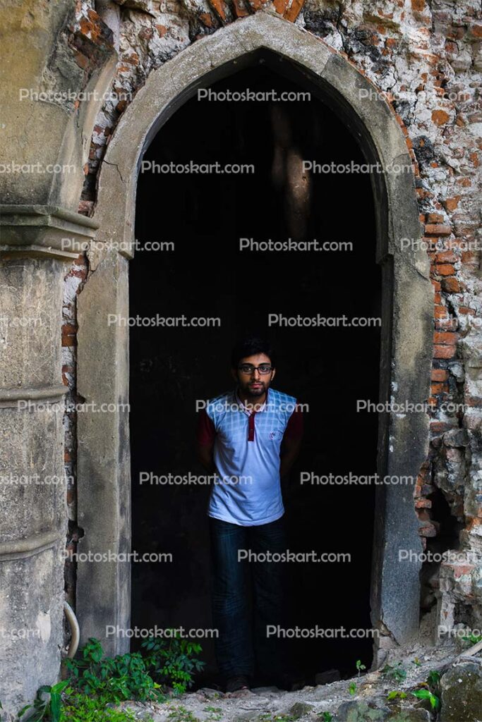 Boy In The Dark Stock Image