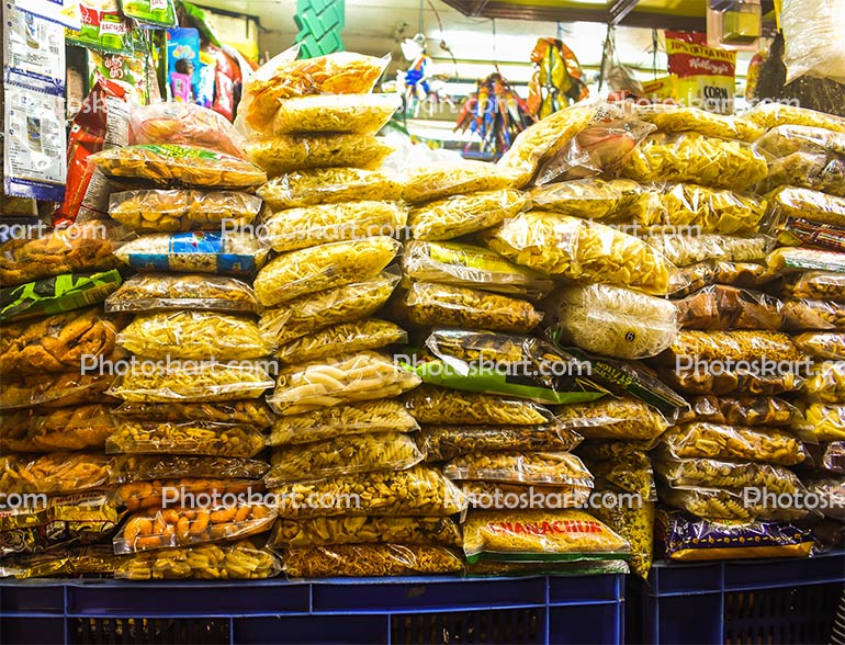 Chanachur Shop Stock Photo