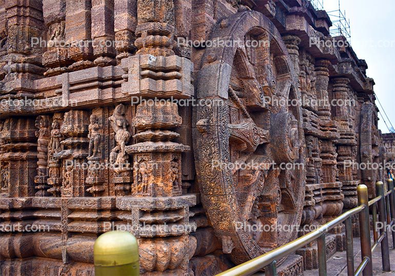 Cornar Of Konark Sun Temple Stock Images