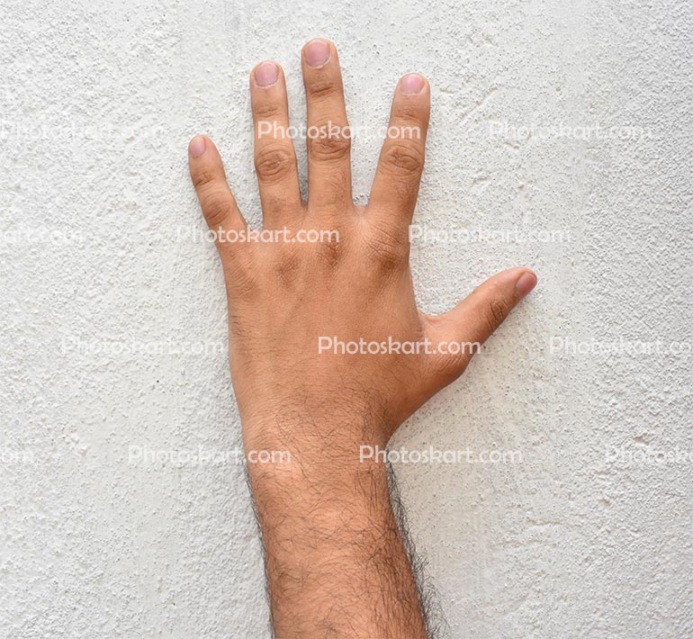 Five Sign Using Back Finger