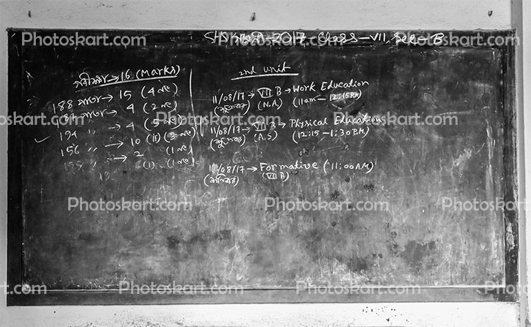 The Full Blackboard Of School