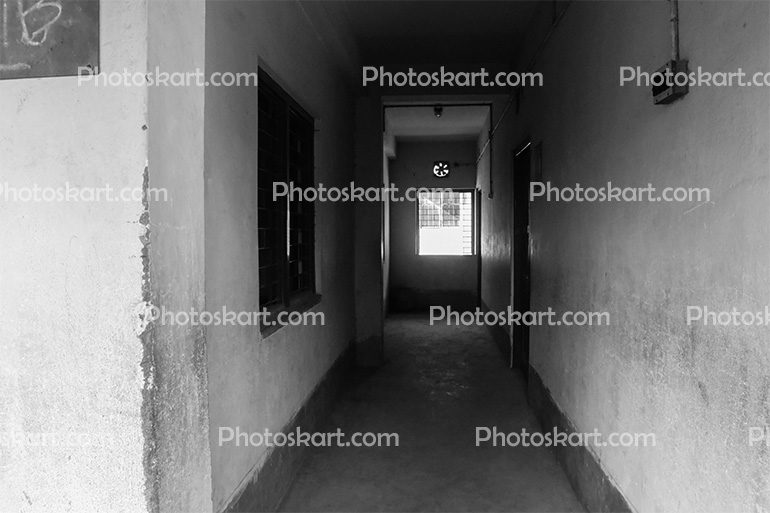 Long Balcony In A School