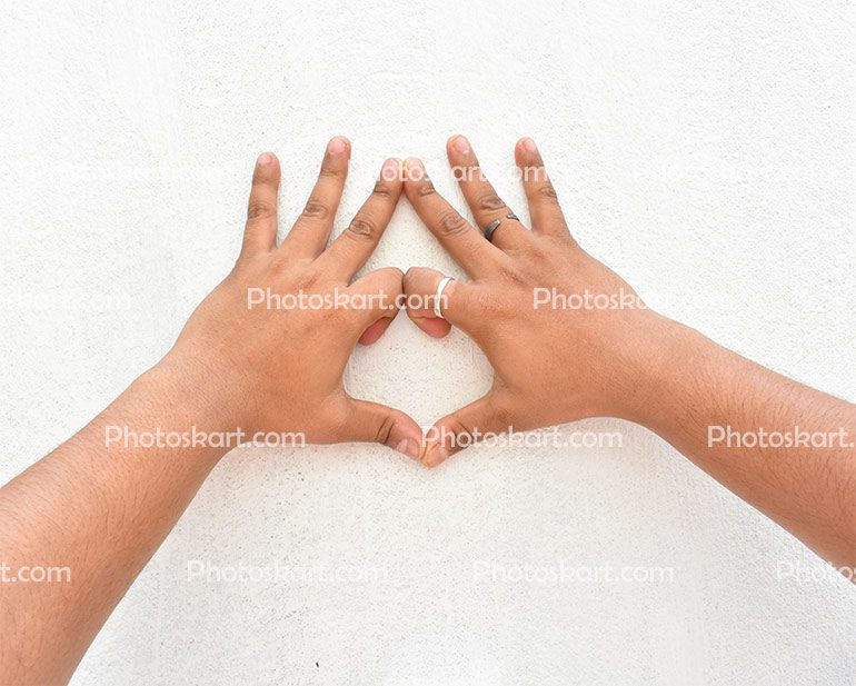 Love Sign Using Finger