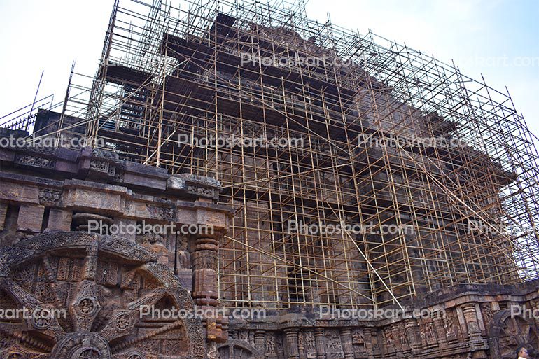 Repairing In Konark Sun Temple
