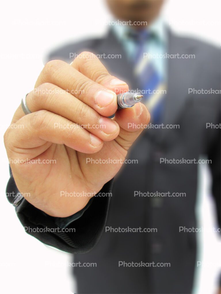 The Man Writing On Screen