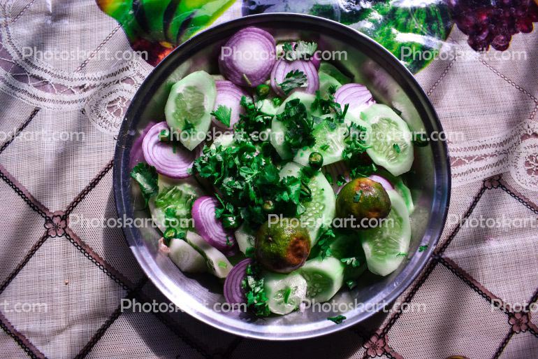 Vegetable Salad On The Plate
