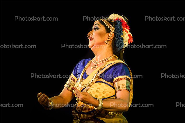 Woman Pose On Indian Classical Dance