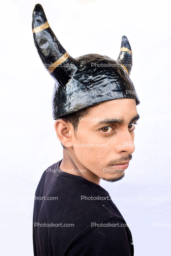 Young Indian Boy With Giant Pose