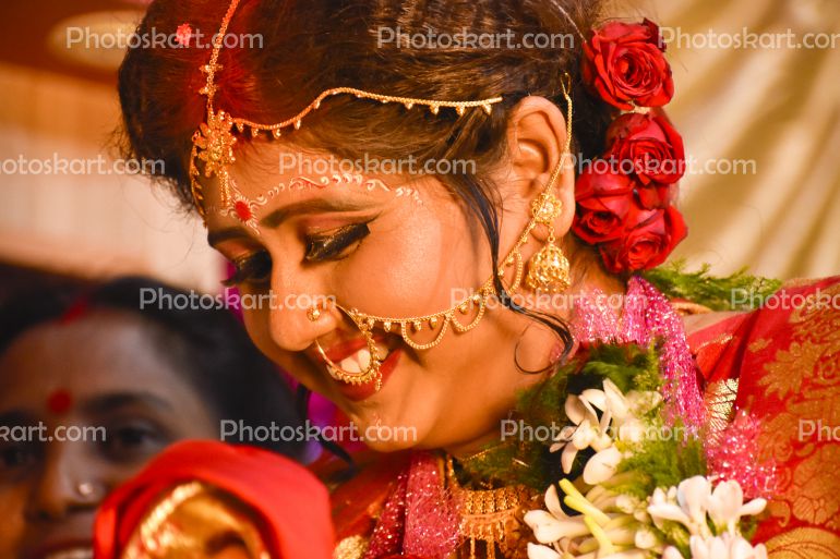 Bengali Bride Smile After Marriage