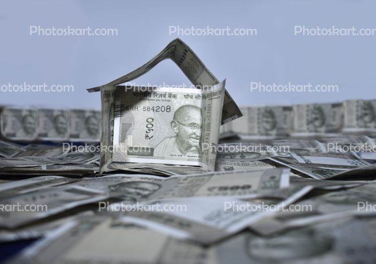 House By 500 Indian Notes