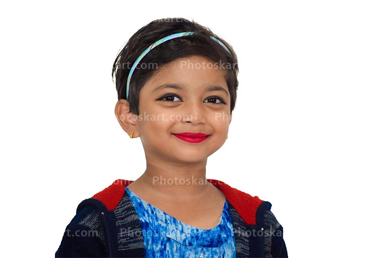 DG00101619, New, the Indian cute girl  8 9 years child with a smile