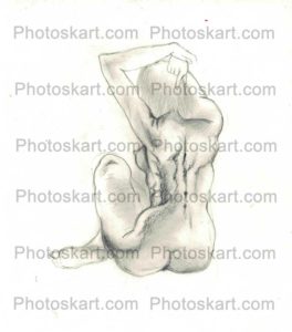 sketch of a woman stock image