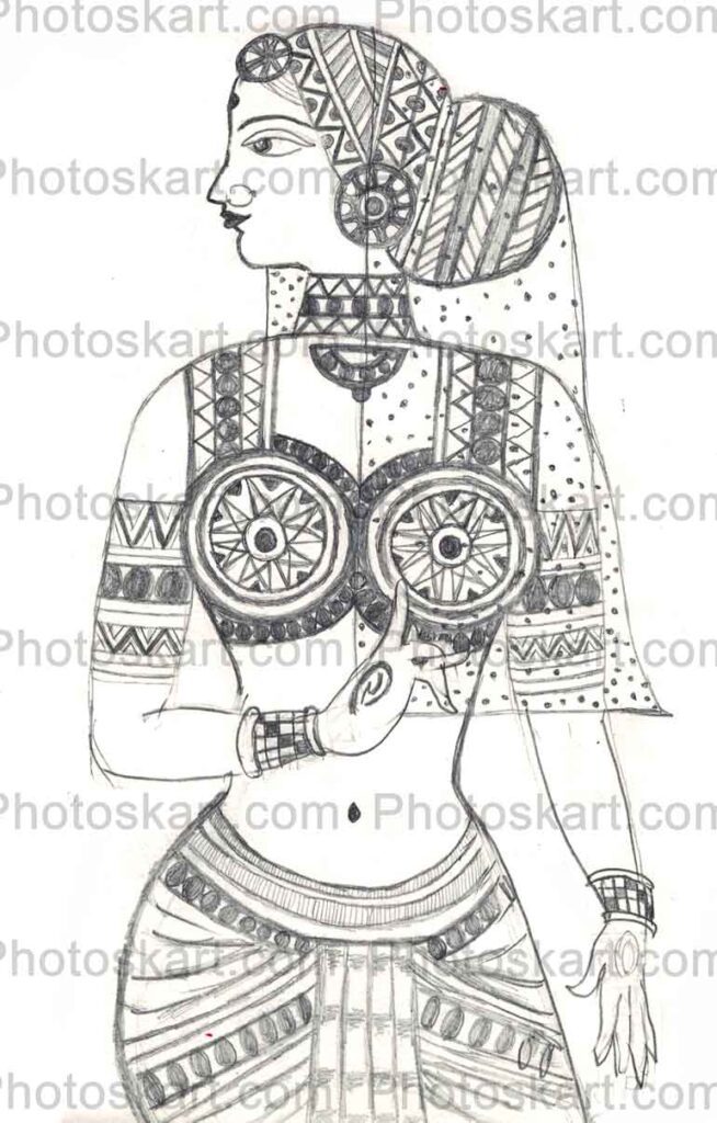 Dancer Girl Pencil Sketch