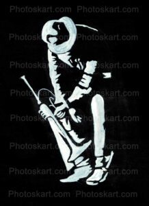 sketch of a man stock image