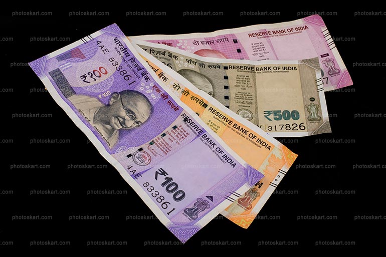 Arranging Variations Of Indian Currency Notes