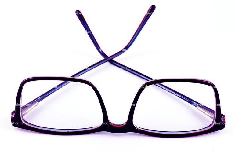 Rectangle Blue Glasses Frame