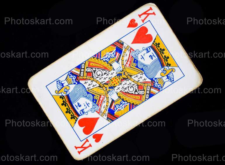Heart king play card stock Image | Photoskart