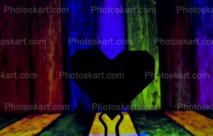 black-love-sign-front-of-colorful-background
