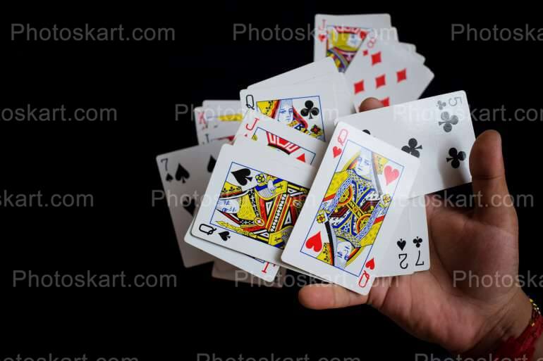 Card Mixing Stock Image