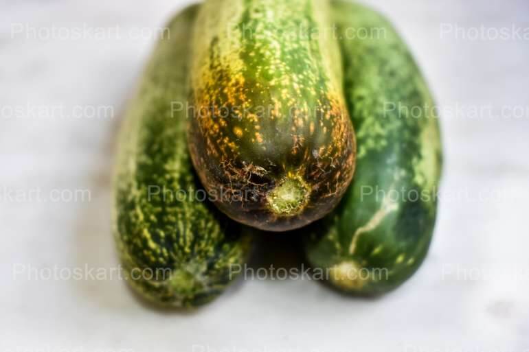 Cucumber With White Background Stock Photo