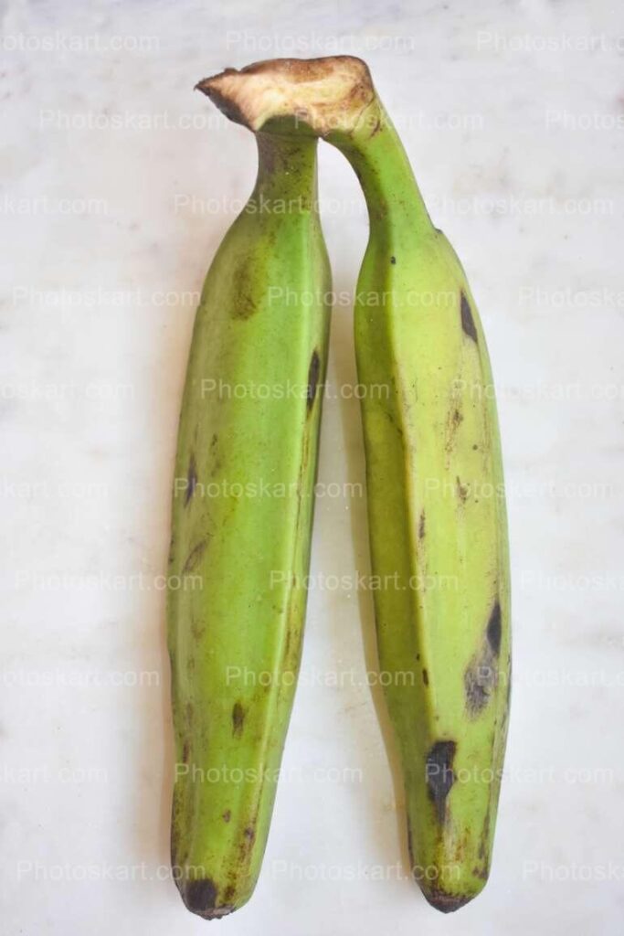 Green Banana Stock Photogrpahy With White Background