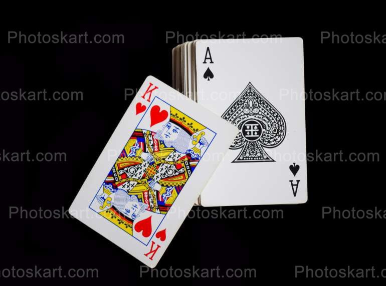 King And Akka Cards Stock Photography