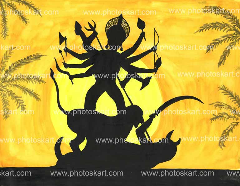 Maa Durga Painting