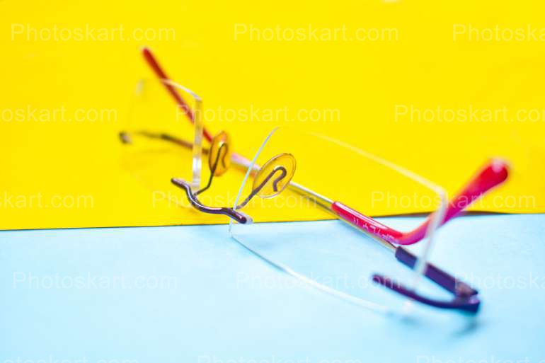 Spectacle Stock Photo With Colourful Background