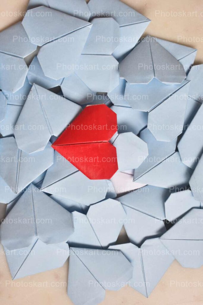 Diy Paper Heart Royalty Free Stock Images