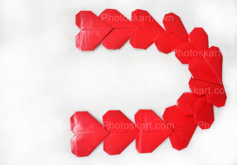 Forming U With Little Heart Stock Image