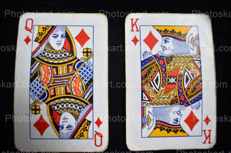 Free Royalty Stock Image Of King Queen Play Card