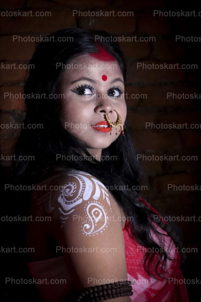 agomoni durga photoshoot of bengali girl royalty free image | Photoskart-gemektower.com.vn