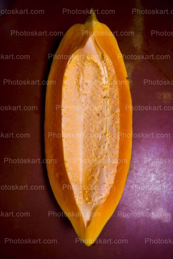 Fresh Cutted Papaya Stock Image