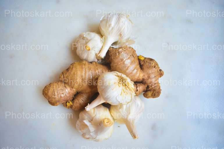 Ginger Garlic Royalty Free Stock Images