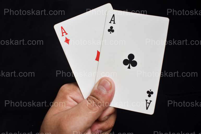 Hand Of Ace Card Stock Image Photography