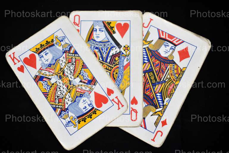 King Queen Jack Stock Image Photography With Black Background