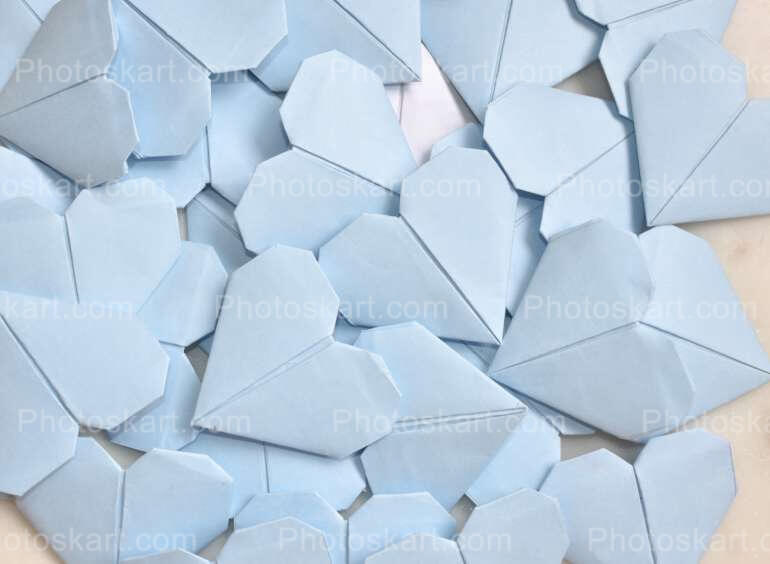 Little Paper Hearts Wallpaper Stock Image