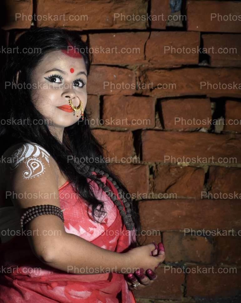 bengali girl agomoni project photoshoot stock image | Photoskart
