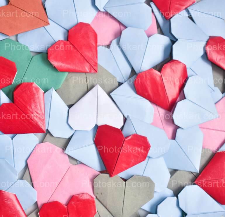 Little Hearts Wallpaper Stock Image