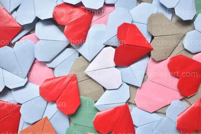 Little Paper Hearts Royalty Free Stock Image Photography