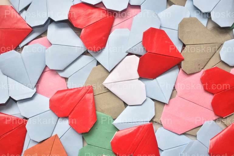 Multiple Paper Heart Royalty Free Stock Image