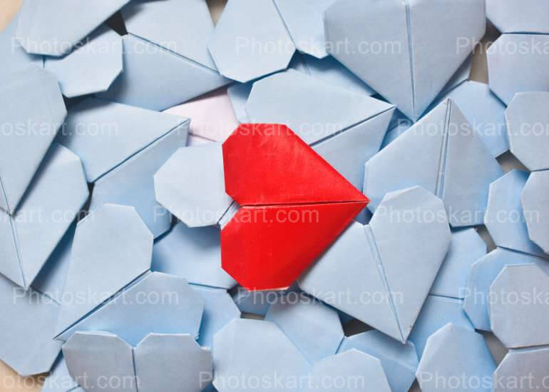 Paper Heart Backgroun Wallpaper Free Stock Image